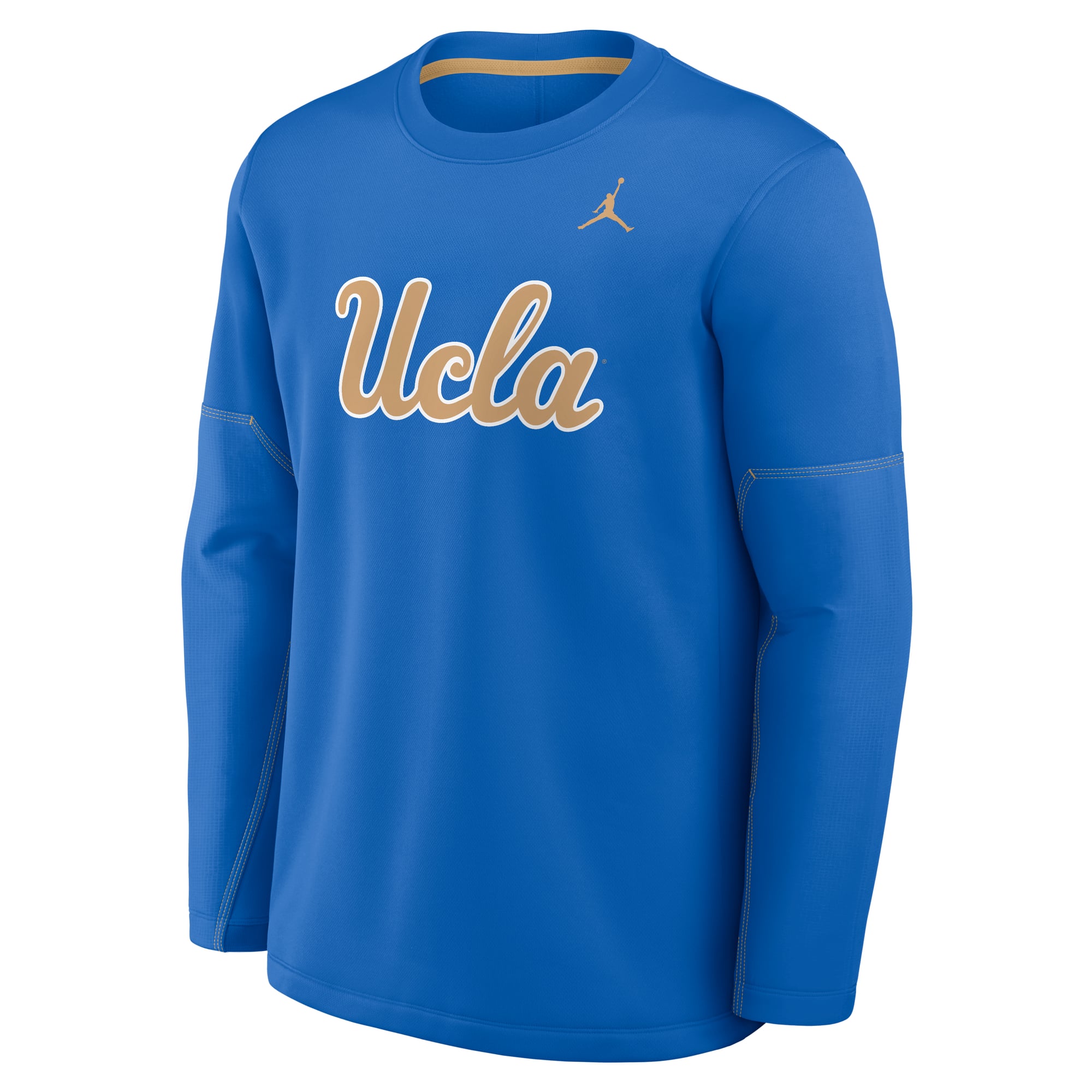 Haut à manches longues Jordan Brand bleu UCLA Bruins 2026 Sideline Coaches Therma-FIT pour homme
